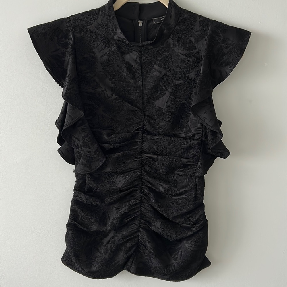 BCBG formal sleeveless blouse